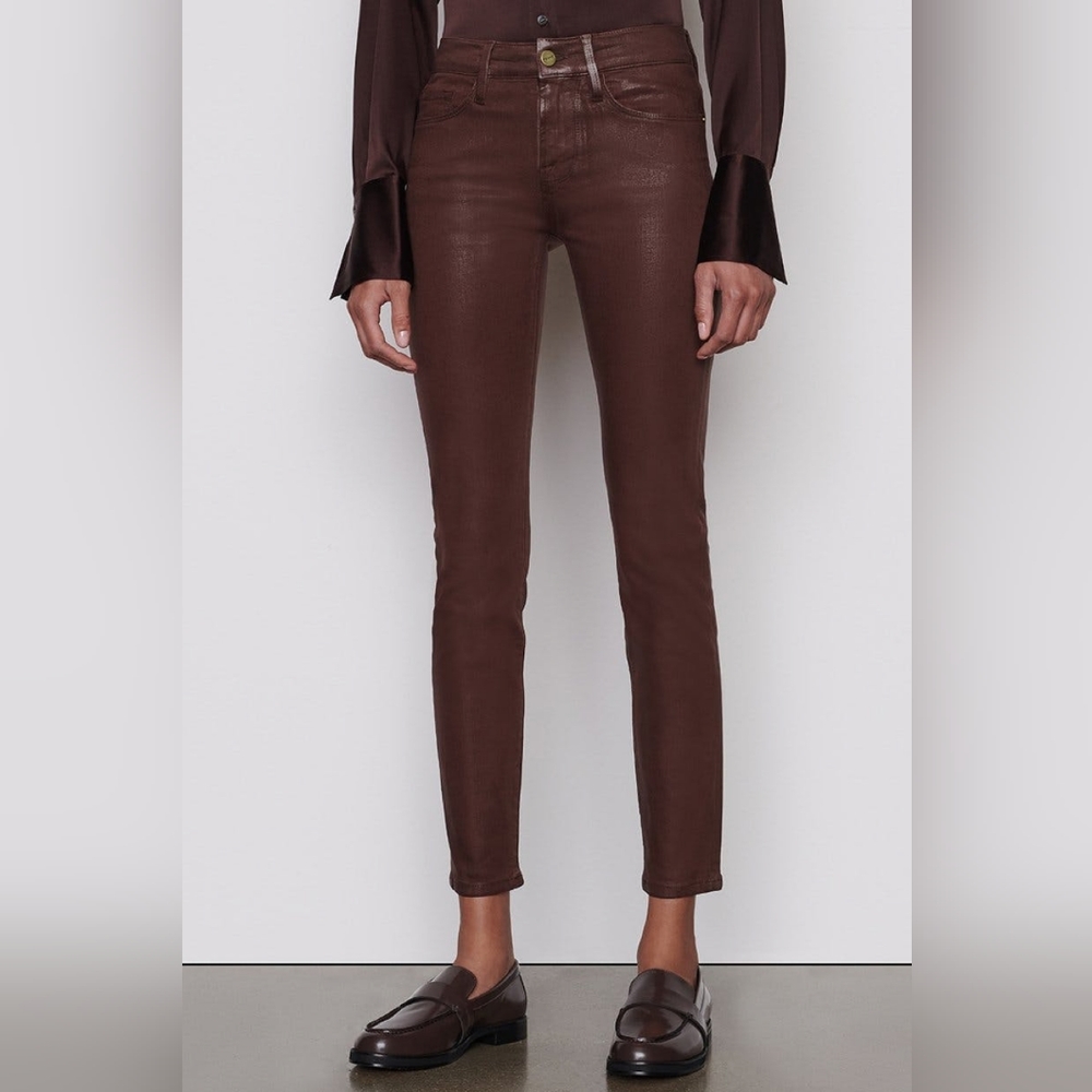 Frame Denim Brown Skinny Jeans